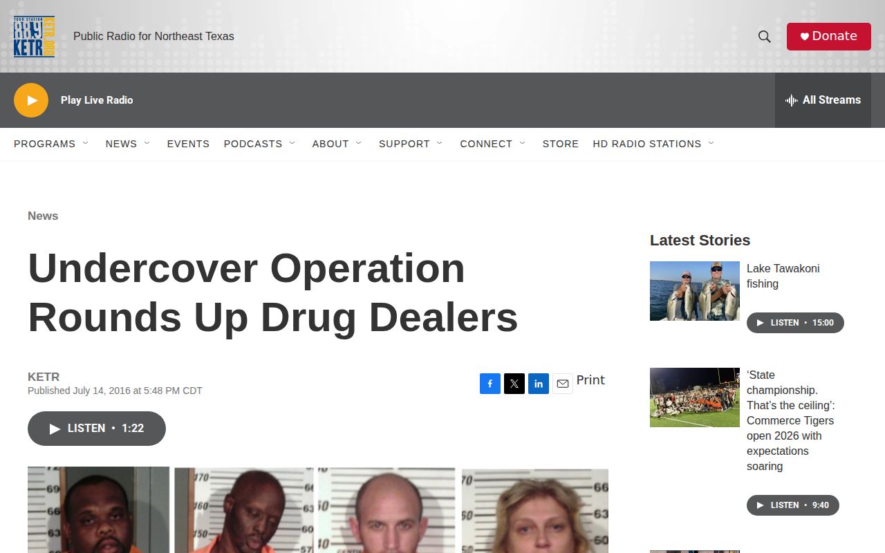 Delta County arrest news record reported by KETR